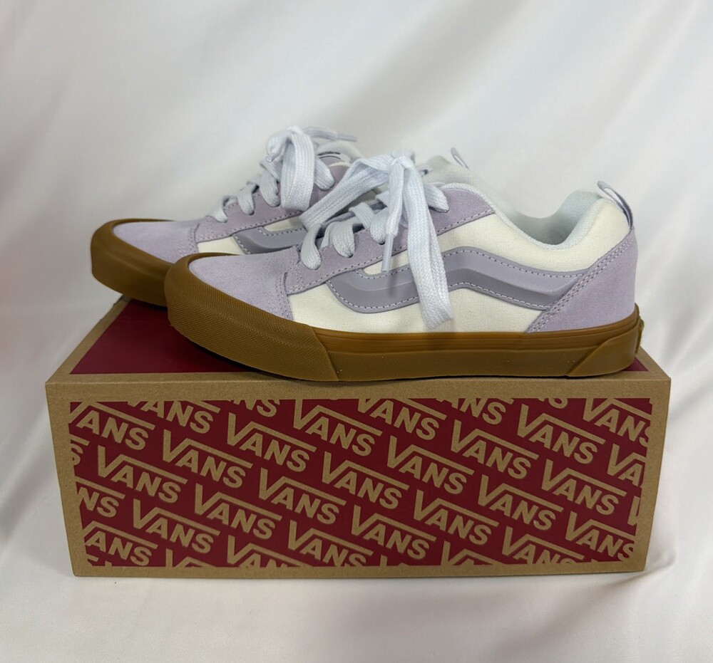 New! VANS Knu Skool Lavender/White Athletic Shoes. Youth’s 5Y Women’s 6.5 Pretty